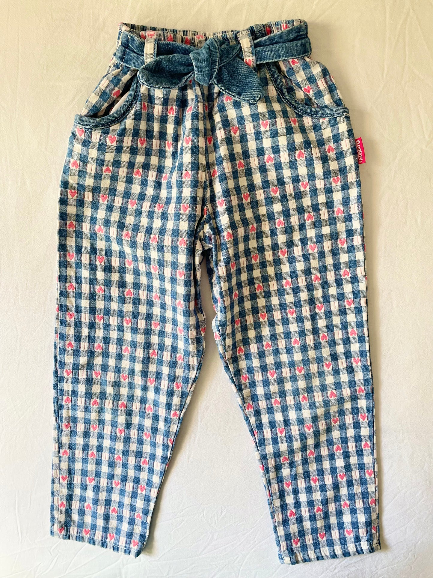 Vintage OshKosh Denim Hearts Vest & Pant Set