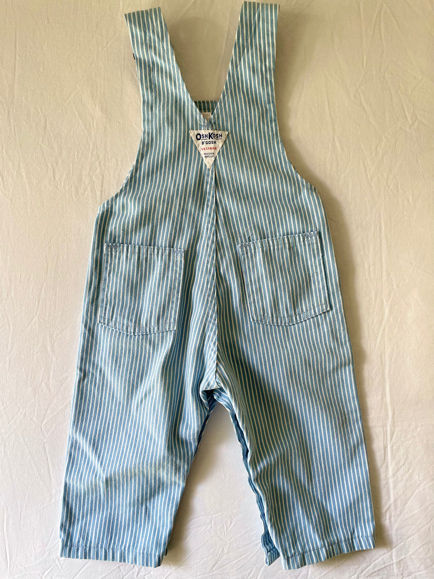 Vintage Hickory Stripe OshKosh Overalls