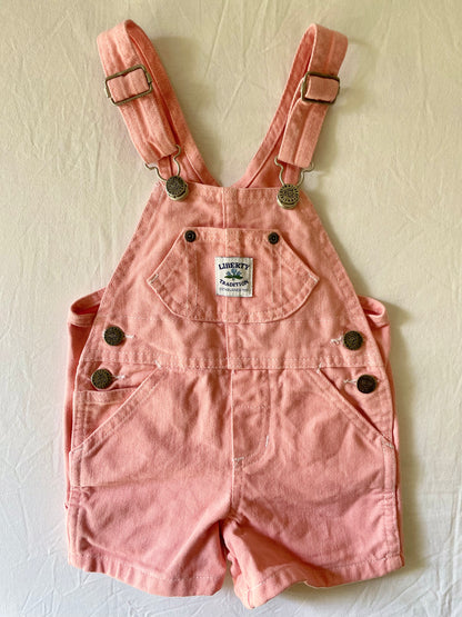 Vintage Peach Liberty Shortalls