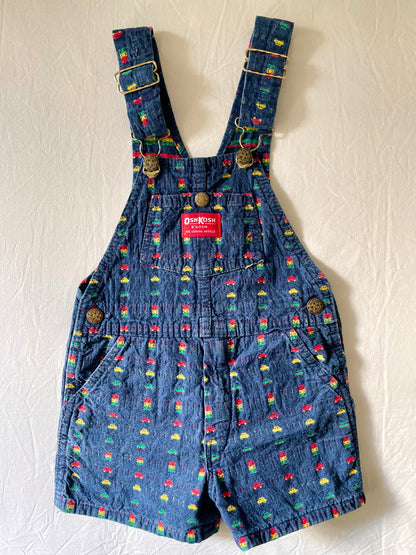 Vintage Cars OshKosh Shortalls