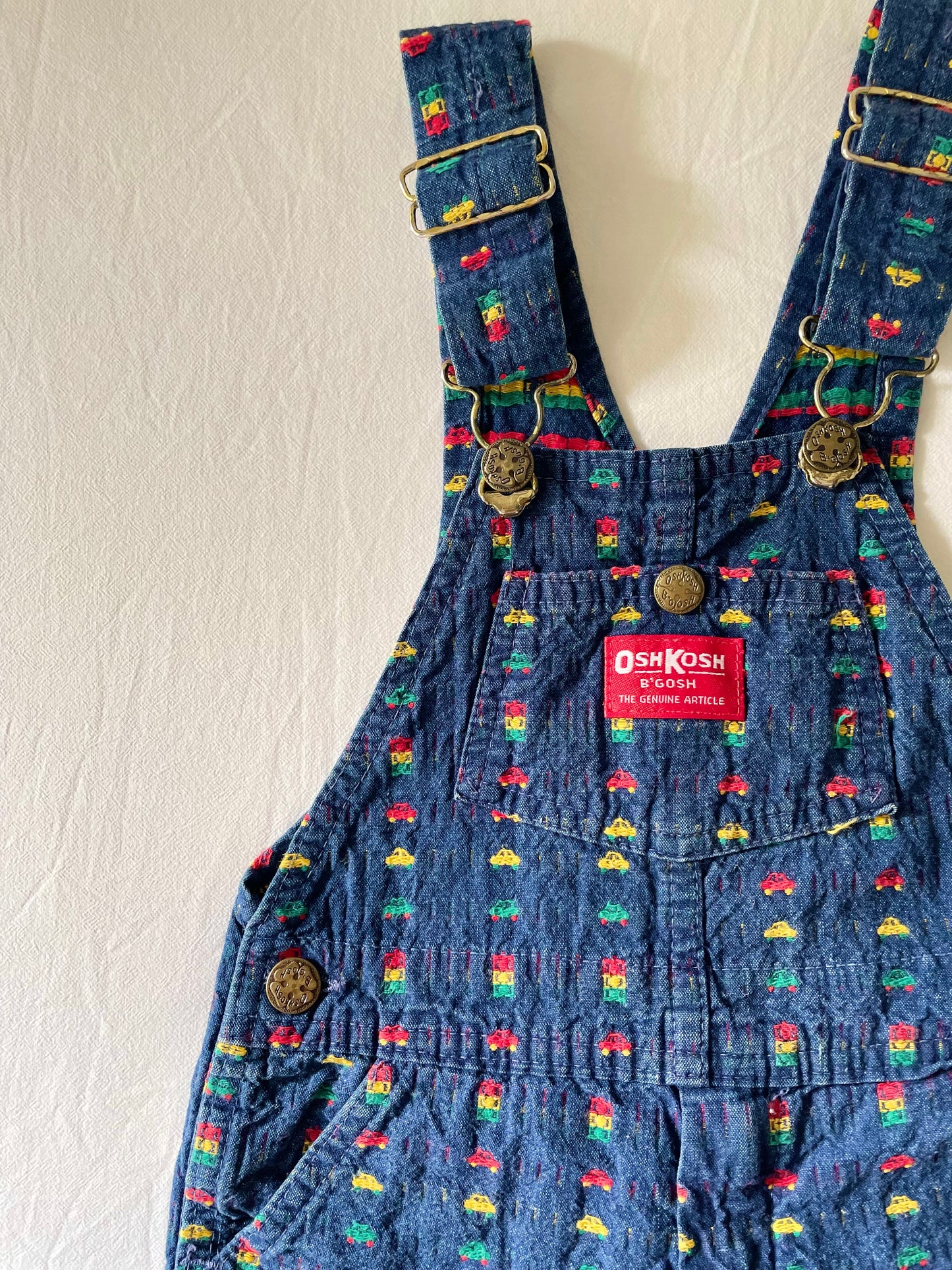 Vintage Cars OshKosh Shortalls