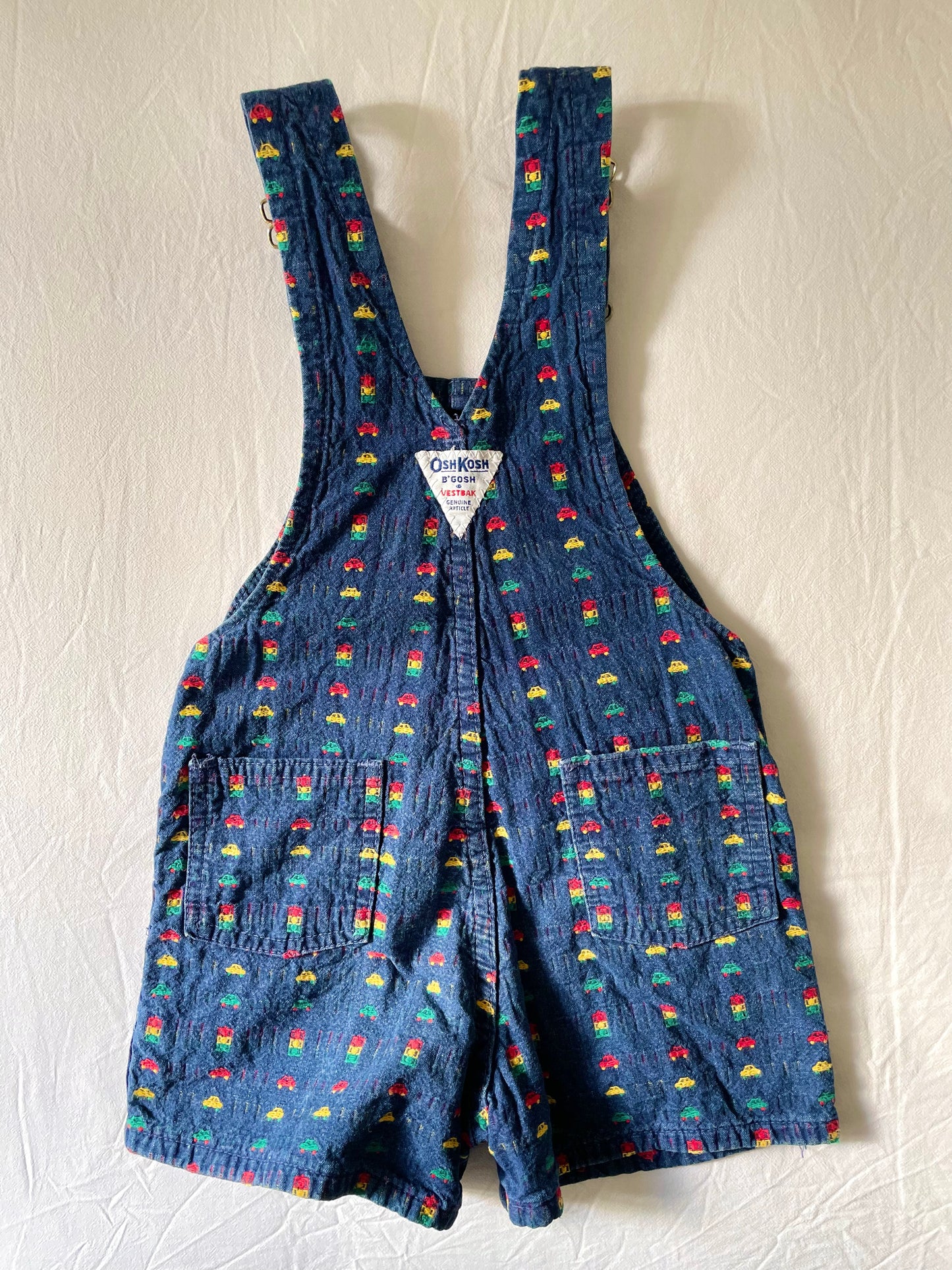 Vintage Cars OshKosh Shortalls