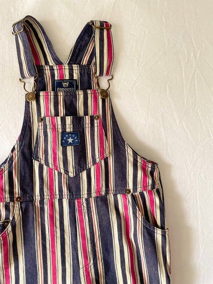 Vintage Papoose Stripe Overalls