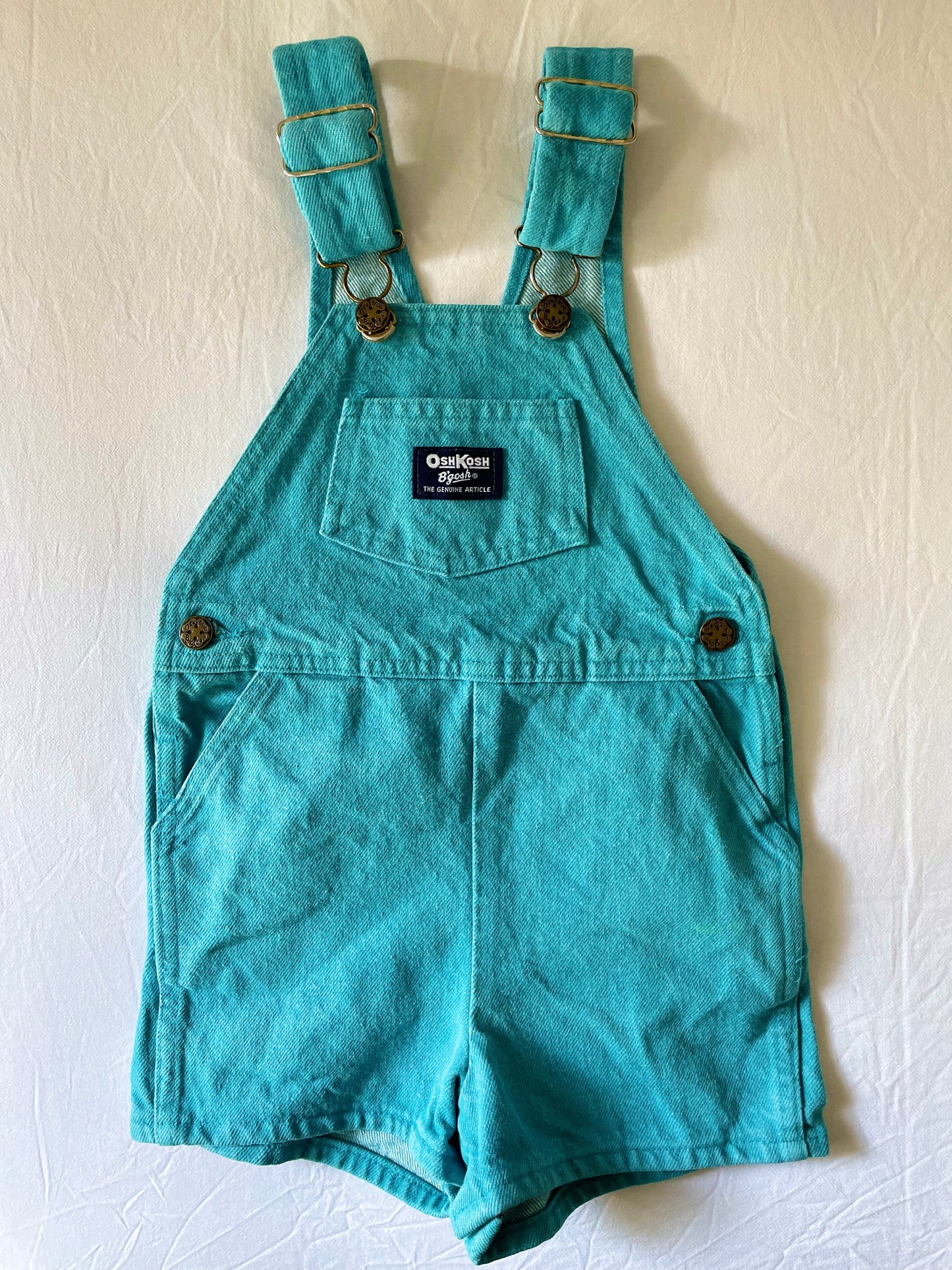 Vintage Teal OshKosh Shortalls