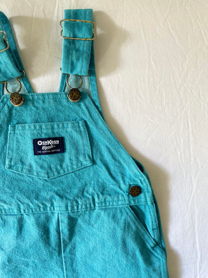 Vintage Teal OshKosh Shortalls