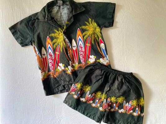 Vintage Surf Top & Shorts Set
