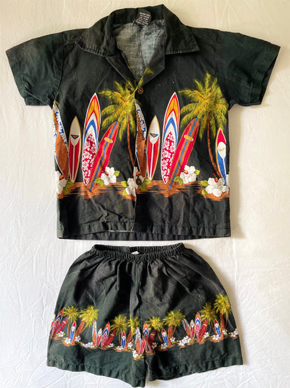Vintage Surf Top & Shorts Set