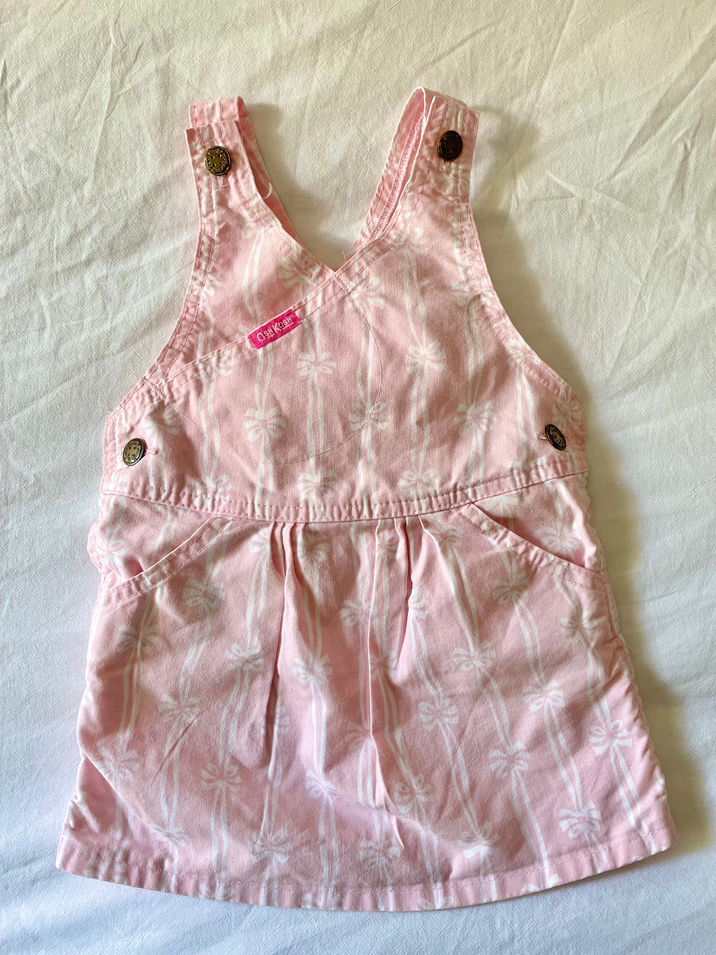 Pastel Pink Vintage OshKosh Bow Dress