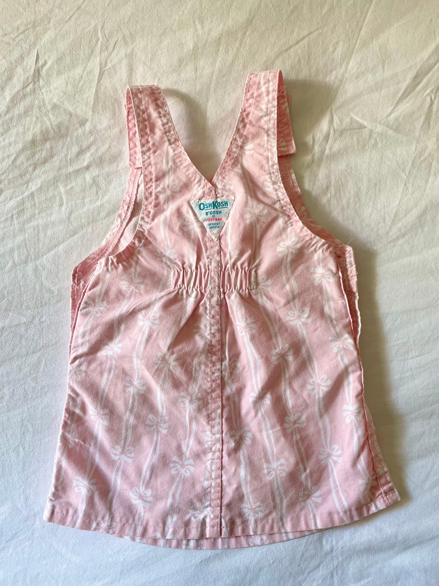 Pastel Pink Vintage OshKosh Bow Dress