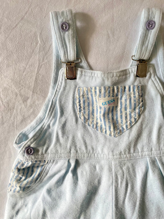 Baby Blue Vintage Guess Clip Romper