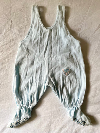 Baby Blue Vintage Guess Clip Romper