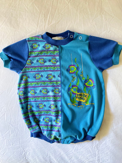 Vintage Healthtex Fishy Bubble Romper