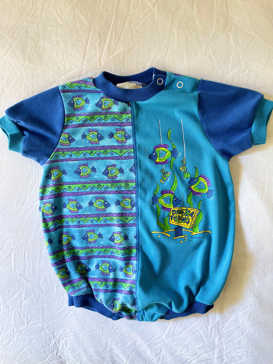 Vintage Healthtex Fishy Bubble Romper