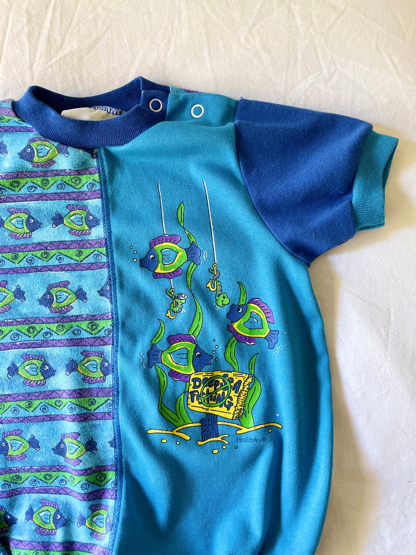 Vintage Healthtex Fishy Bubble Romper